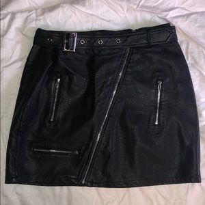 Verge Girl Faux Leather Skirt